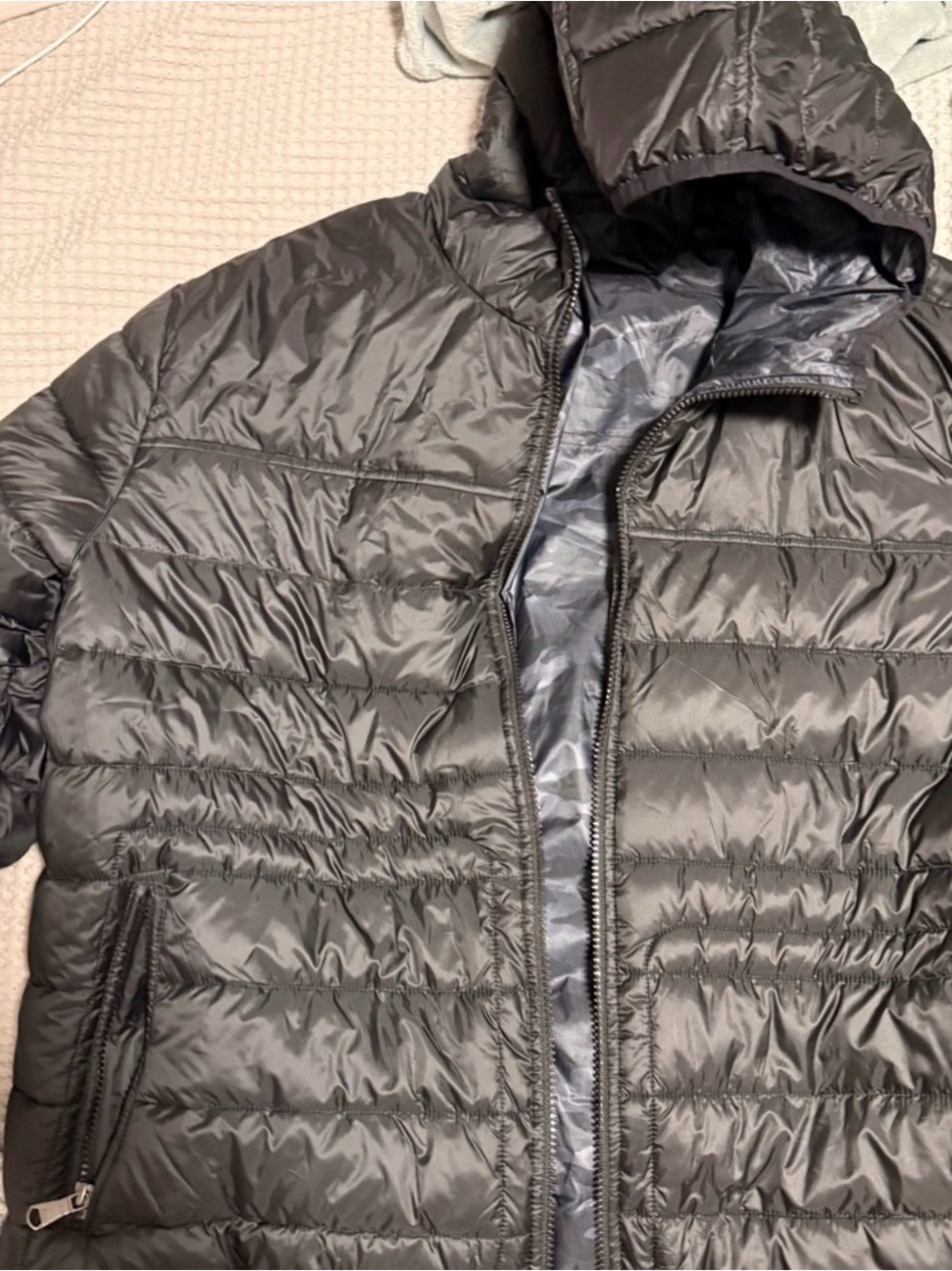 Pajar Men's Hooded Quilted Puffer Jacket - Charcoal Gray